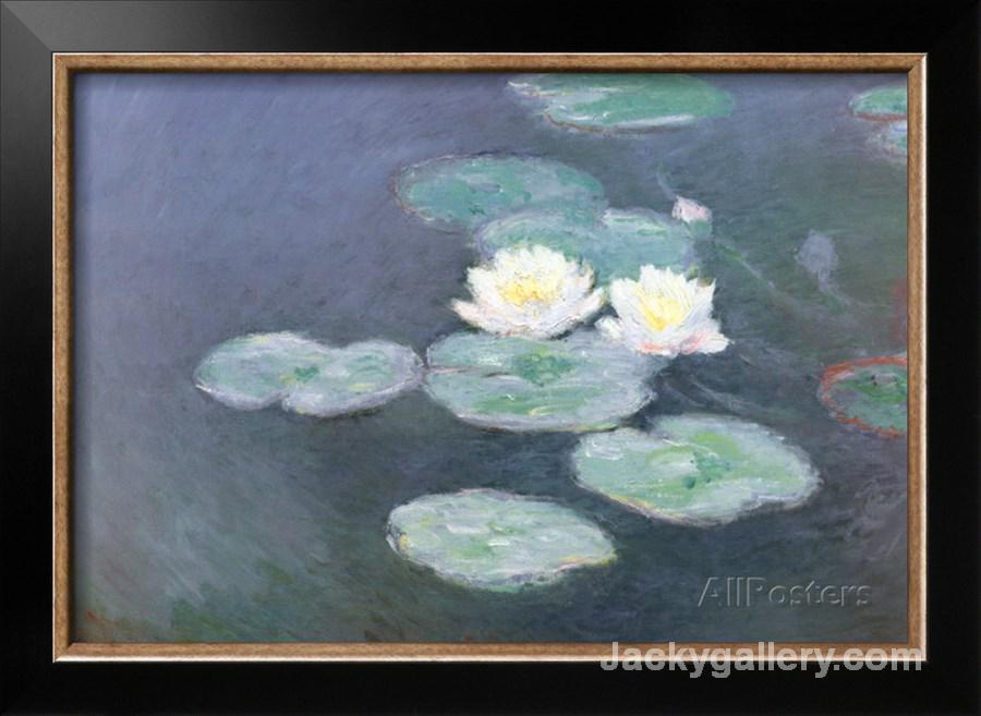 Nympheas Effet du Soir by Claude Monet paintings reproduction